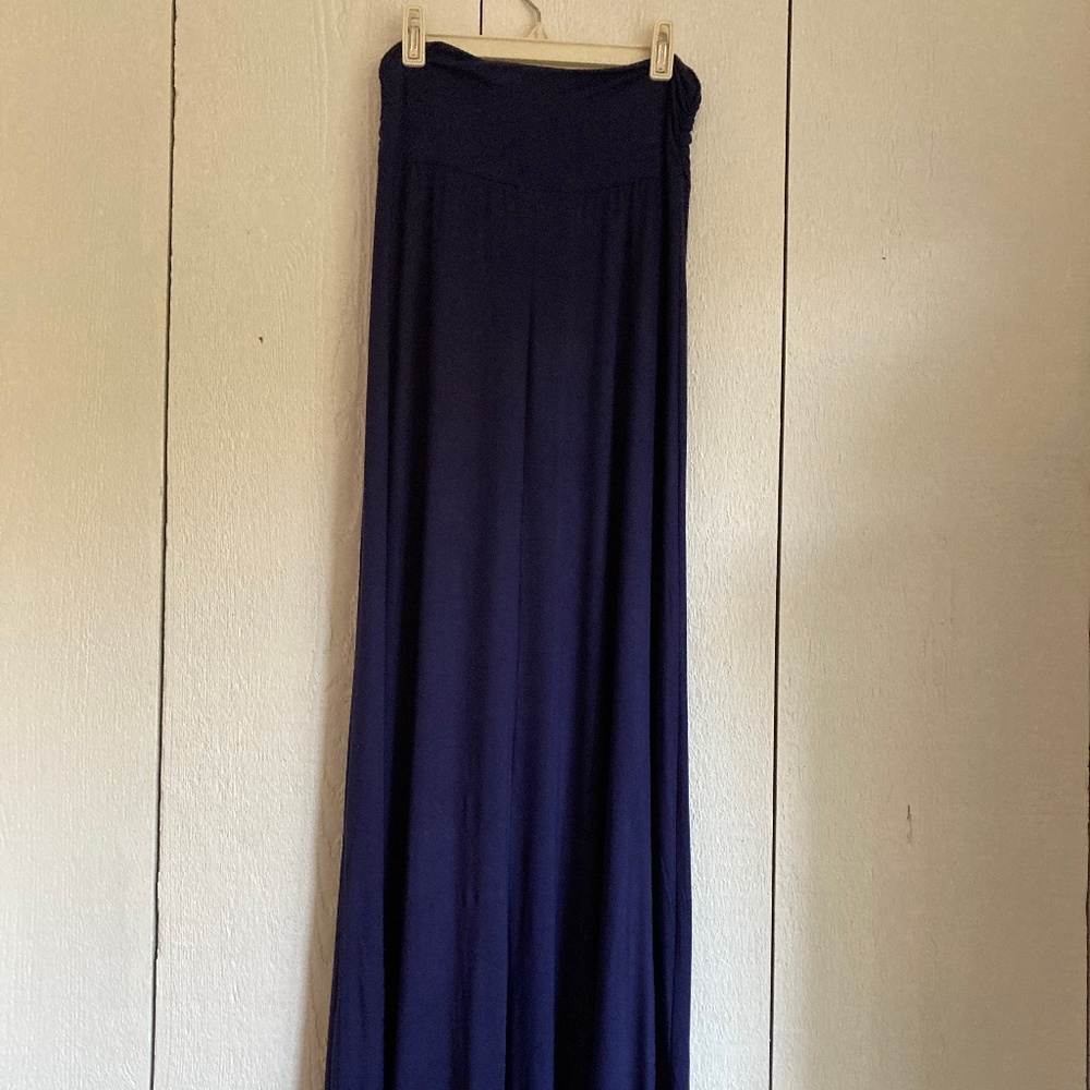 MOD Lusive Knit Maxi Blue Purple Skirt Size Small